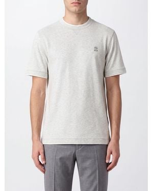 Brunello Cucinelli T-Shirt Slim Fit - Grigio