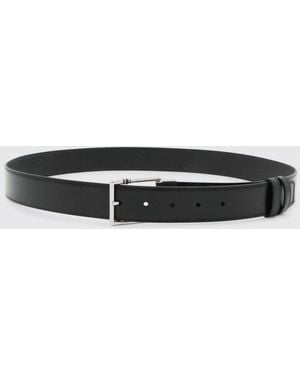Montblanc Reversible Bovine Leather Belt With A Classic Pin Buckle - White