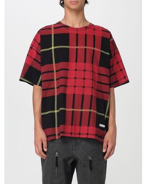 McQueen T-Shirt Tartan - Rosso