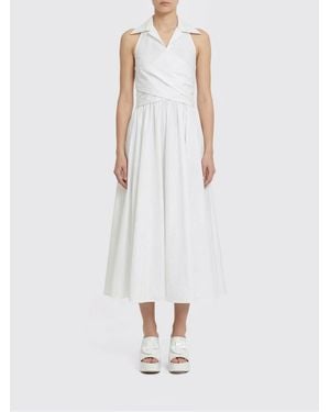 Patou Polyester Chemisier Dress - White