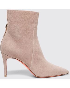 Santoni Flat Ankle Boots - Pink