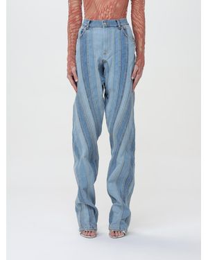 Mugler Hose Damen - Blau