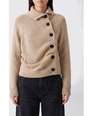 KHAITE Cotton And Silk Polo Shirt - Natural