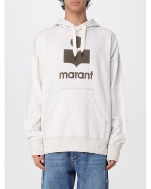 Isabel Marant Sweat À Capuche En Coton Avec Logo - Blanc