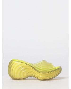 DIESEL Quantum Pvc-Keilsandalen Mit Mittlerem Absatz - Gelb