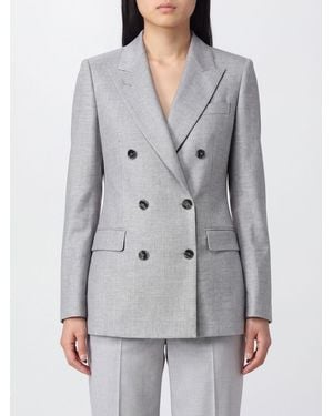 Tagliatore Blazer Corto De Doble Botonadura De Lana Con Solapas De Pico - Gris