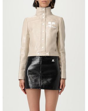 Courreges CourrÈ Ges Patent Leather Jacket - White
