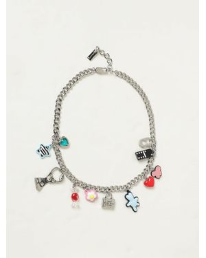 Marc Jacobs Collana The Sticker Charm - Bianco