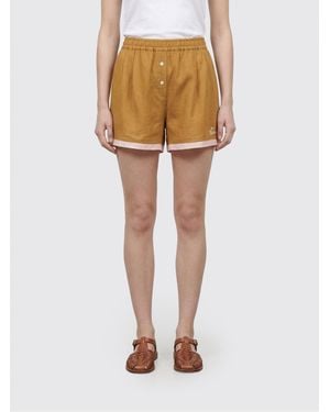 Marni Linen Blend Shorts - Natural