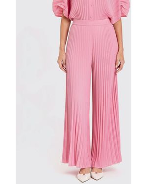 Twinset Pleated Crêpe Trousers - Pink
