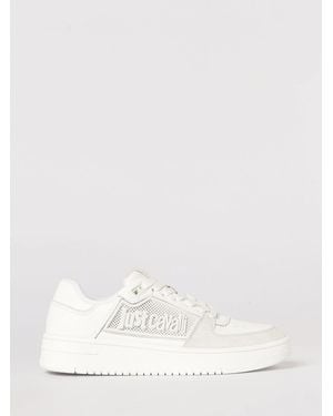 Just Cavalli Leather And Rubber Trainers - Natural