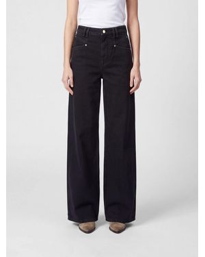 Isabel Marant Lemony High-Waisted Wide-Leg Jeans - Blue