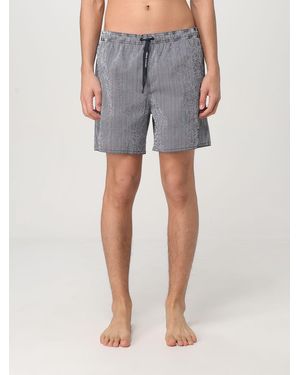 ARMANI EXCHANGE Costume Da Bagno A Righe - Blu
