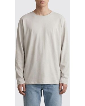 Lemaire Cotton And Silk T-Shirt - Grey