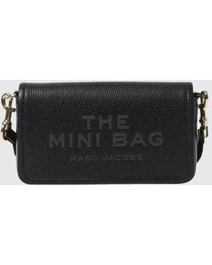 Marc Jacobs The Mini Bag Hammered Leather Mini Crossbody Bag - Black
