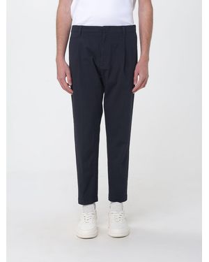 Dondup Slim Fit Stretch Cotton Blend Trousers - Blue
