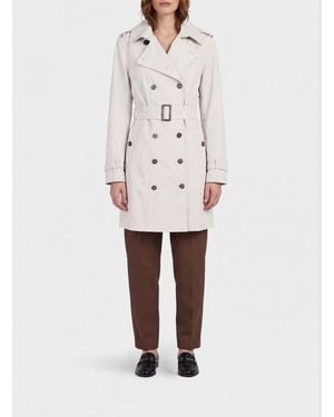 Save The Duck Sofi Zweireihiger Trenchcoat - Weiß