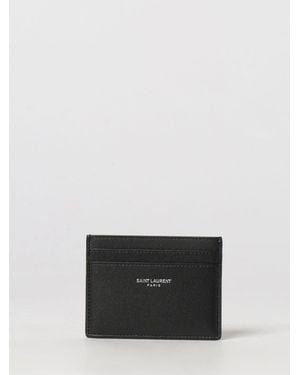 Saint Laurent Flat Card Holder - White
