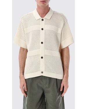 Obey Cotton Knit Polo Shirt - Natural
