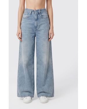 CYCLE High-Waisted Flare Leg Jeans - Blue