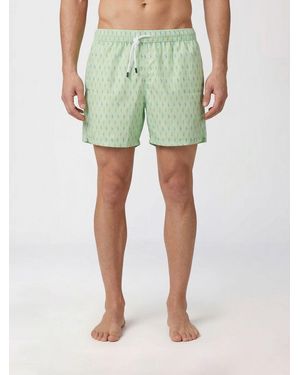 Fedeli Polyester Swimsuit With Seahorse Print - Green