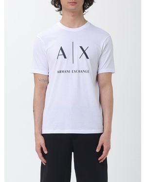 ARMANI EXCHANGE Cotton T-Shirt With Logo - White
