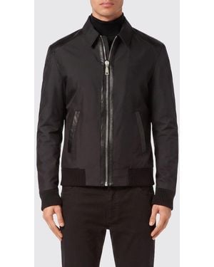 Billionaire Silk And Wool Blend Shirt Jacket - Black