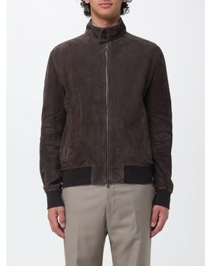Boglioli Suede Bomber Jacket - Brown