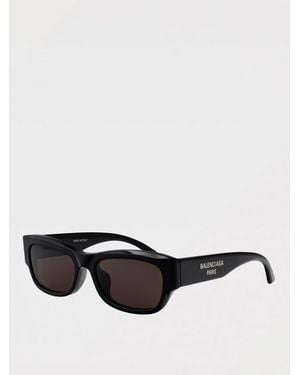 Balenciaga Rectangular Frame Sunglasses - Black