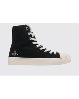 Vivienne Westwood Cotton Canvas Trainers - Black