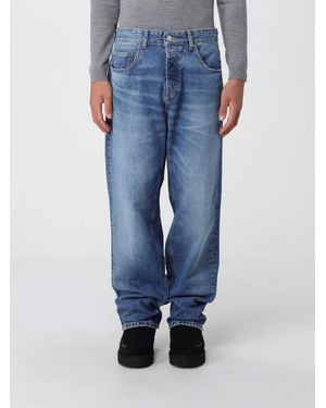 KARL LAGERFELD Cotton Wide Leg Jeans - Blue