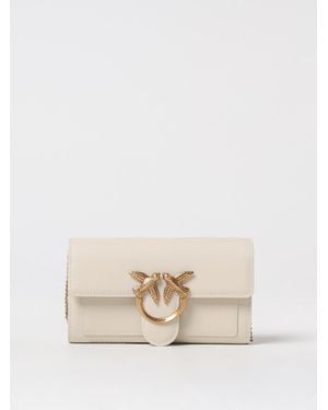 Pinko Love One Wallet C Leather - Natural