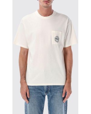 Levi's Cotton T-Shirt With Patch Pocket And Graphic Logo Print - White