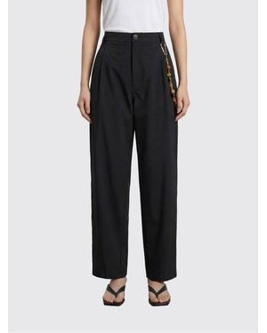 DARKPARK Phebe Wide Leg Cotton Pants - Black