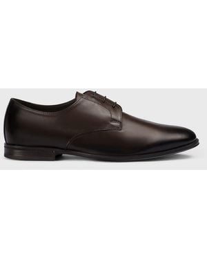 Doucal's Leather Derby Shoes - White