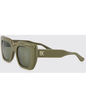 Emmanuelle Khanh Foxy Square-Frame Bio-Nylon Sunglasses - Green
