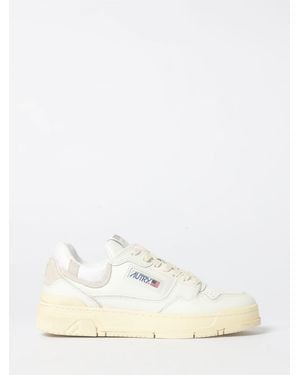 Autry Clc Leather And Mesh Trainers - Natural