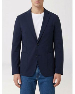 BOSS Single-Breasted Stretch Jersey Blazer - Blue