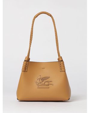 Etro Libra Small Leather Shopping Bag - Natural