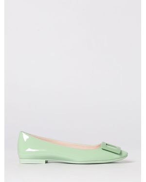 Roger Vivier U Look Patent Leather Ballerinas - Green