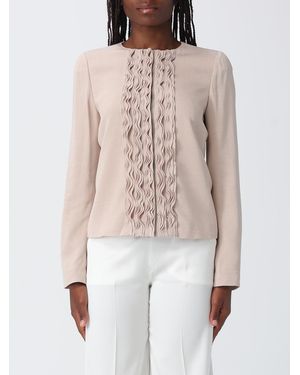 Emporio Armani Viscose Jacket - Natural