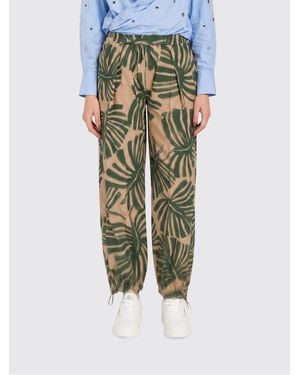 Twinset Printed Cotton Pants - Green