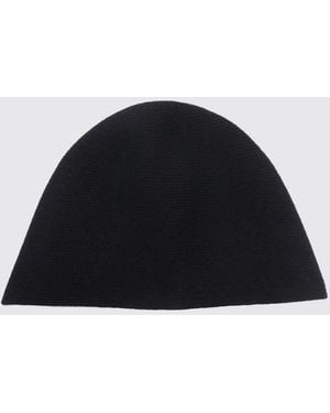 Uma Wang Bonnet Beanie En Pur Cachemire Au Design Minimaliste - Noir