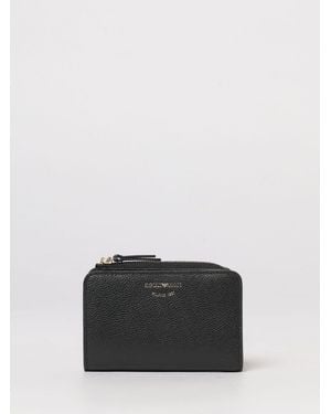 Emporio Armani Grained Leather Wallet - Black