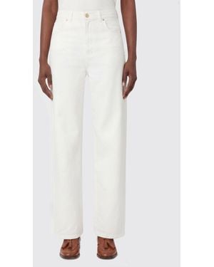 Max Mara Cotton And Linen Pants - White