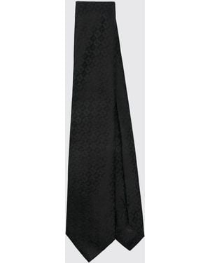 Emporio Armani Elegant Solid Color Pure Silk Tie - Black