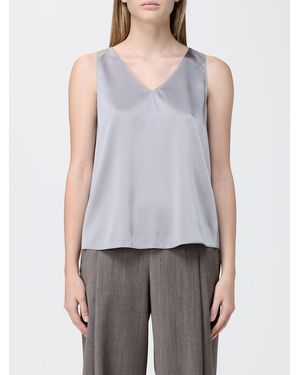 Emporio Armani Basic Stretch Silk Top - Blue