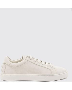 Tod's Suede Trainers - Natural