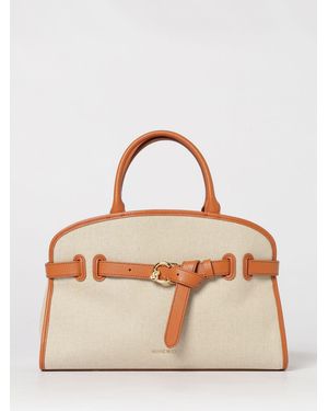 Coccinelle Sabine Cotton Canvas Bag - Natural