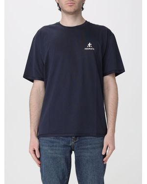 Premiata Cotton T-Shirt With Logo - Blue